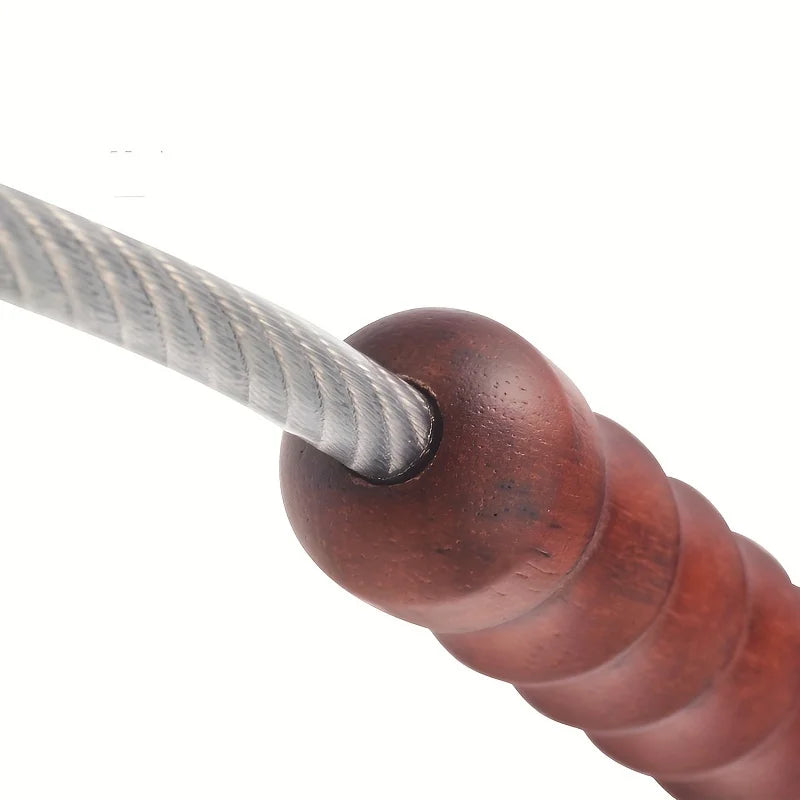 Wood Handle Emergency Whip with Glass Breaker
