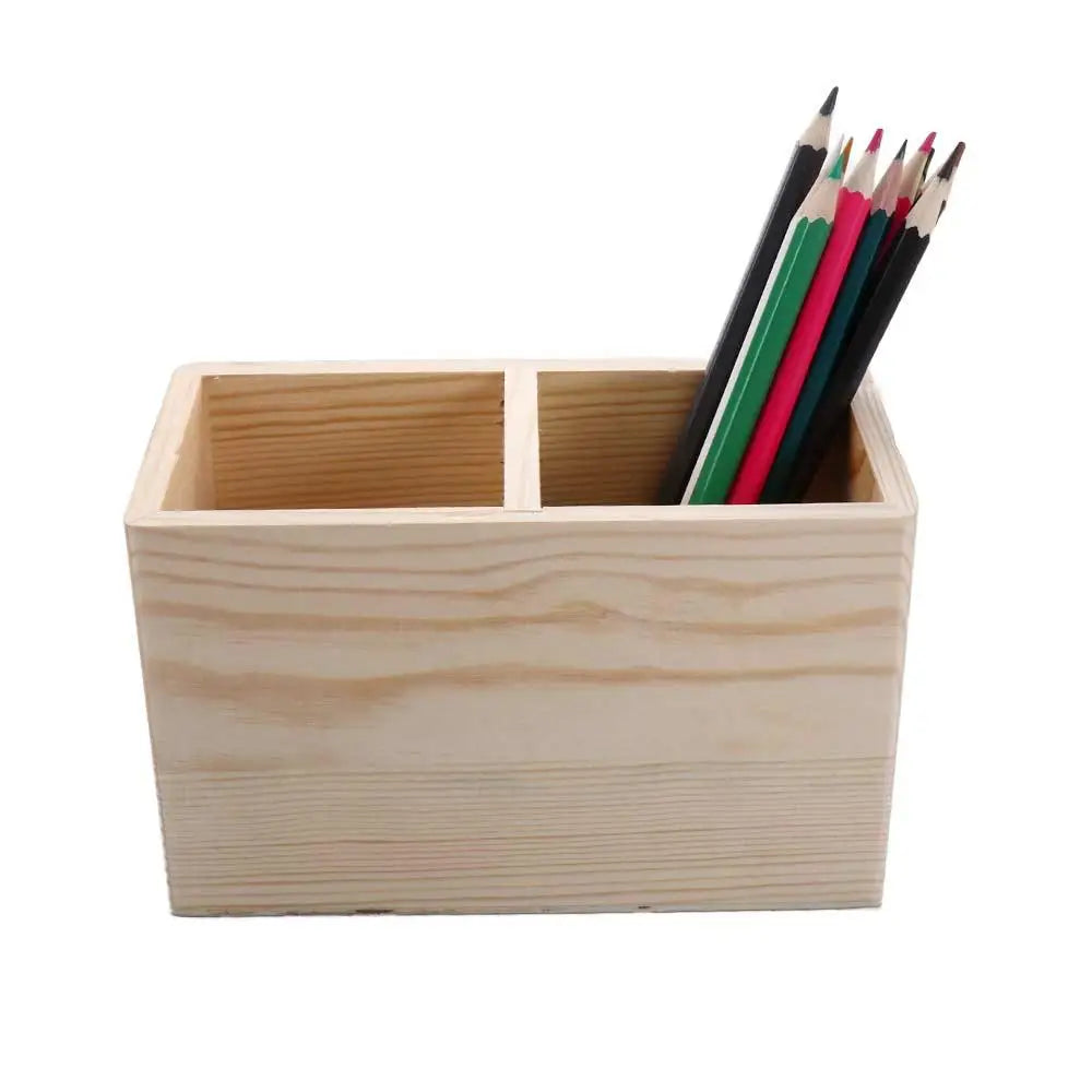 Dřevěný organizér na stůl s 1 nebo 2 přihrádkami