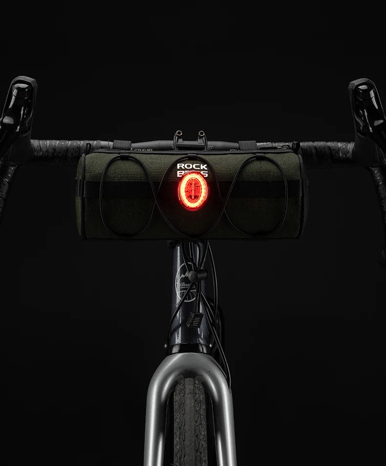 2L Bicycle Handlebar Bag with Shoulder Strap & 3-Point Mount