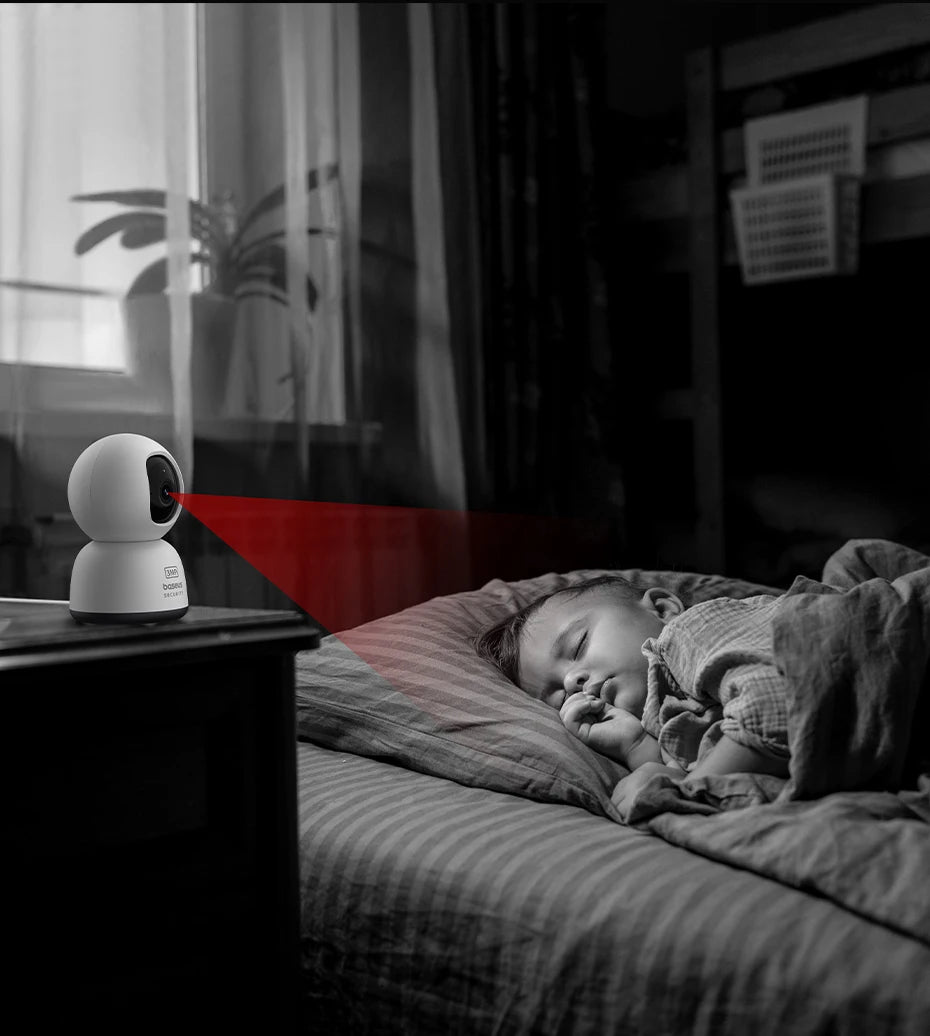 Baseus 3MP 2K Pan & Tilt Home Security Camera