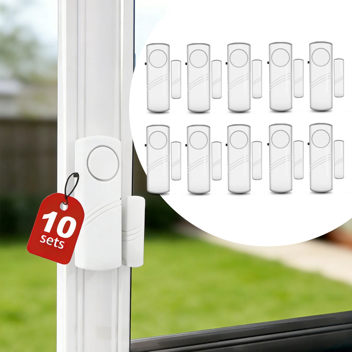Wireless Door Window Sensor Alarm 95dB Anti-Theft Contact