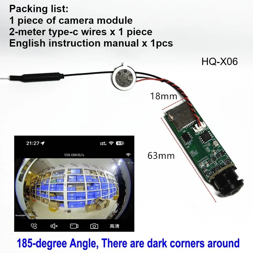 HD WiFi mini kamera modul