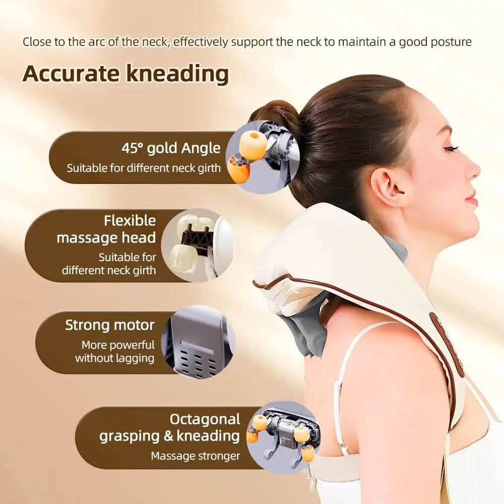 Manual Wooden Massage Roller Hand Push Handheld Body Massage Tool Full-Body Household Trigger Point Massager Face Shoulder Neck 