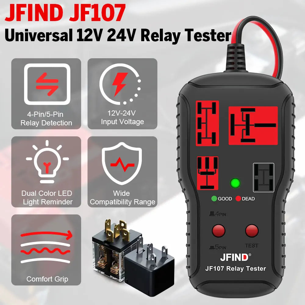 JF107 Automotive Relay Tester