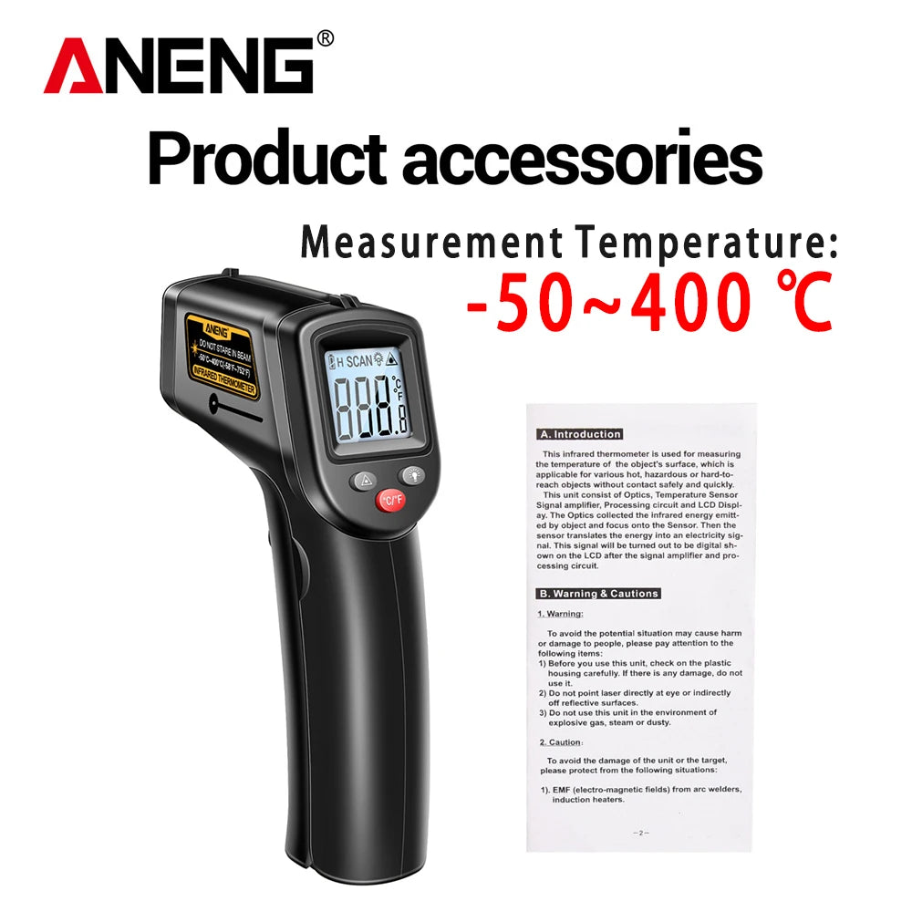 Misuratore digitale di temperatura e umidità ANENG TH202/TH201