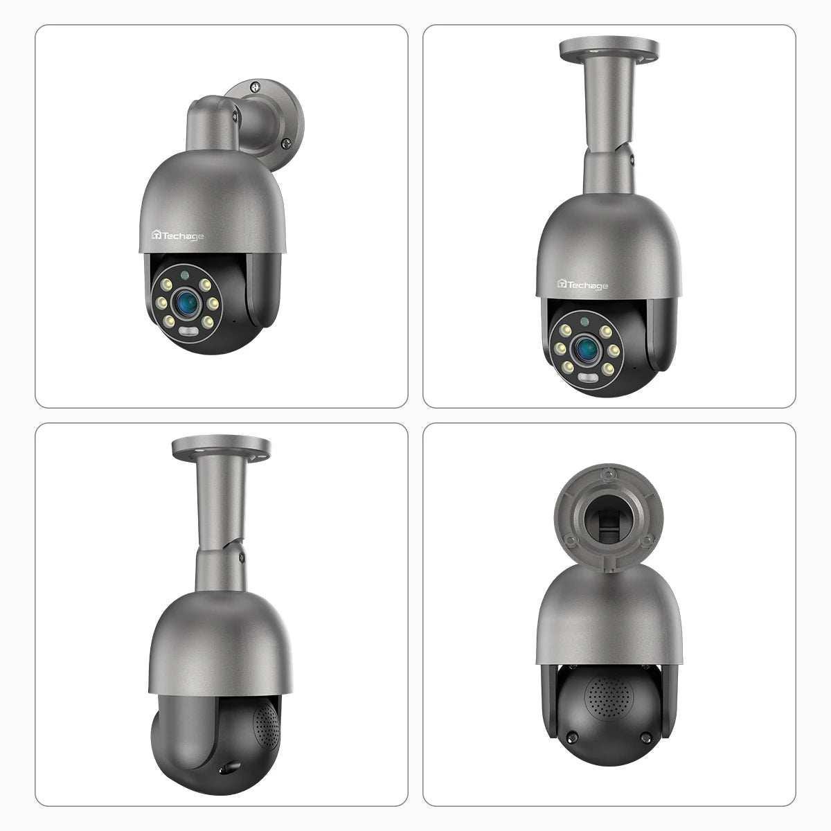 Caméra de surveillance PTZ PoE IP 8M avec détection humaine