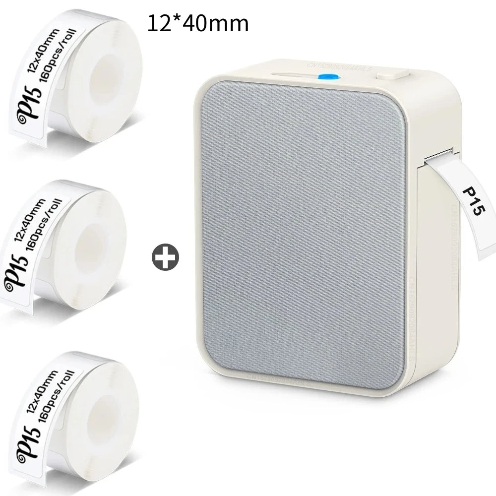P15 Portable Thermal Label Printer, Package Options
