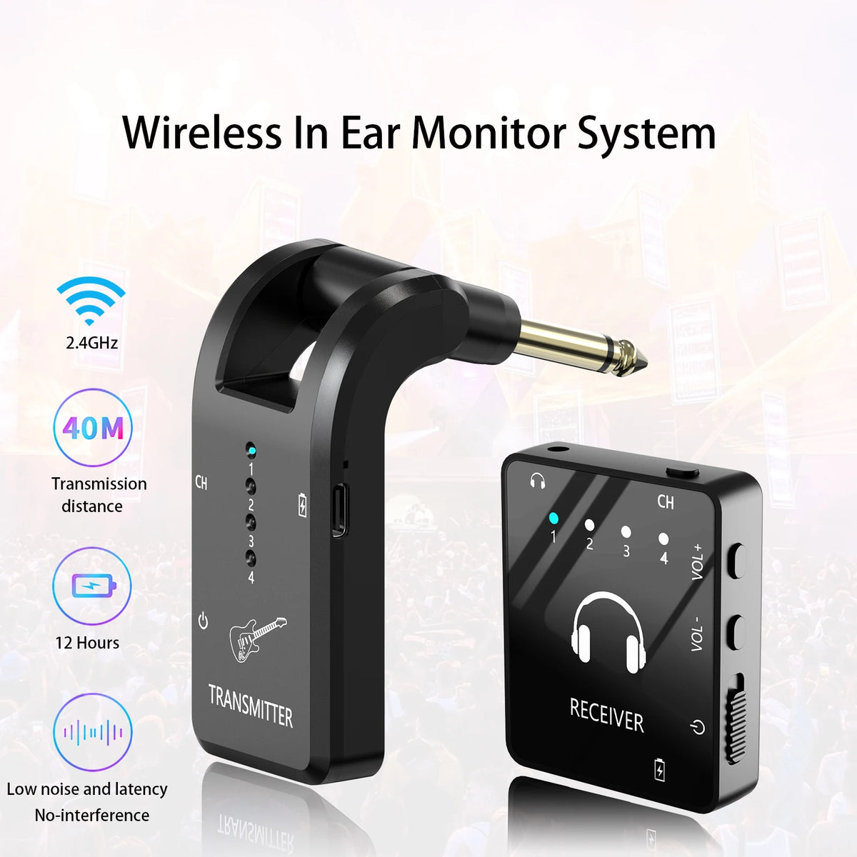 MB-9 trådlöst in-ear övervakningssystem