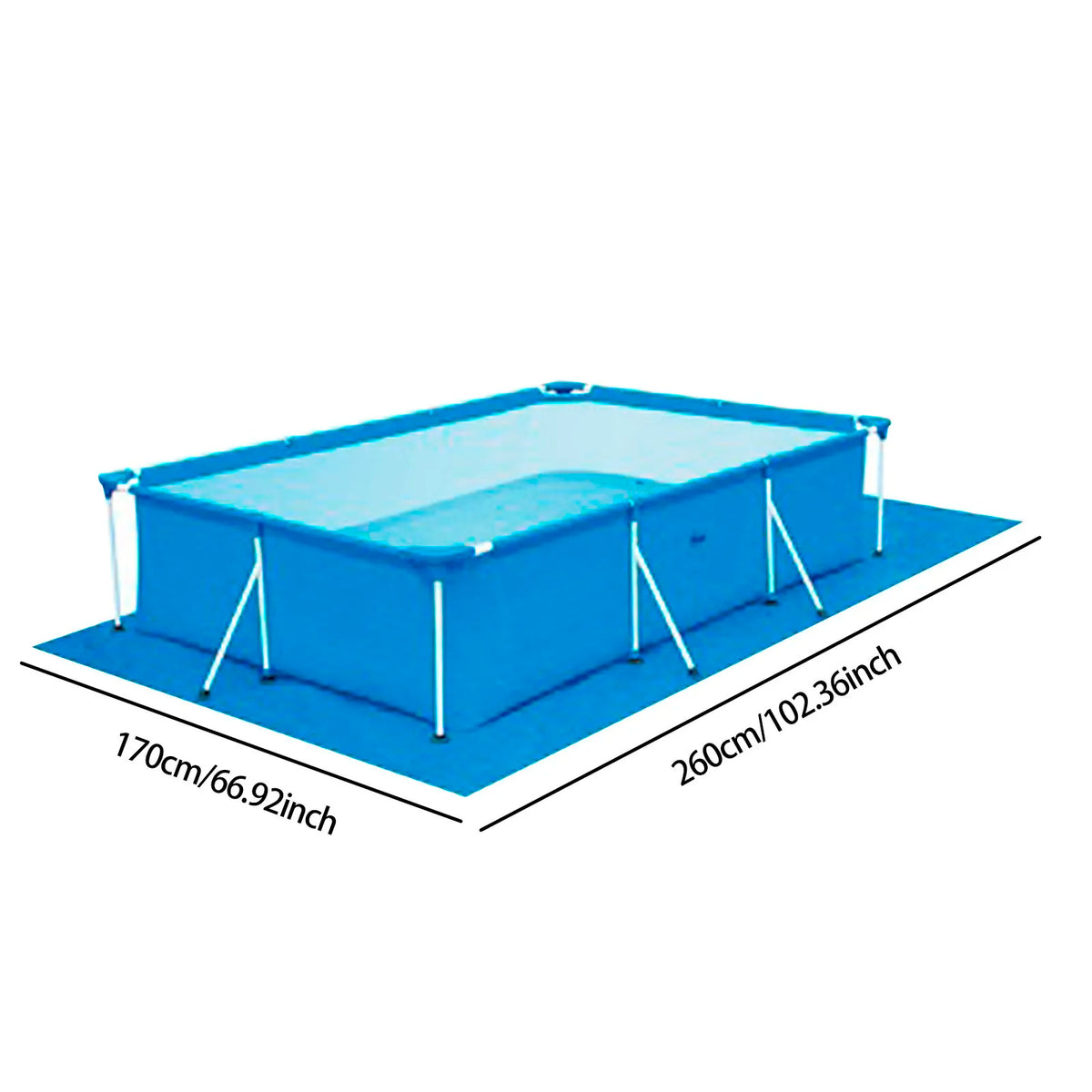 Runde PE-Poolabdeckung, 280 cm