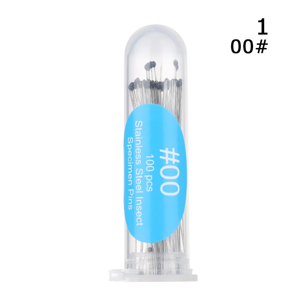 Stainless Steel Insect Specimen Pins - 100 Pieces