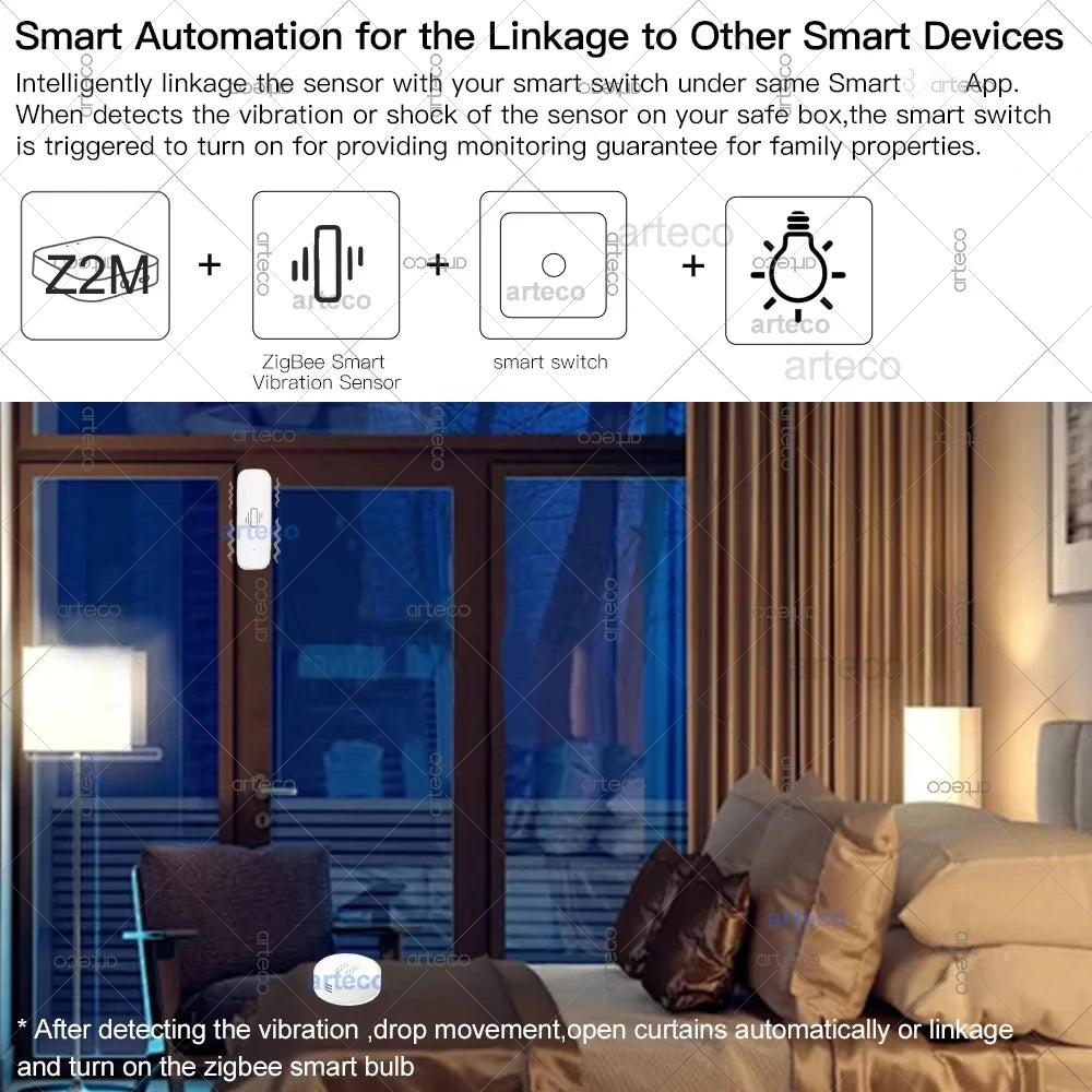 Zigbee2MQTT Vibration and Tilt Sensor