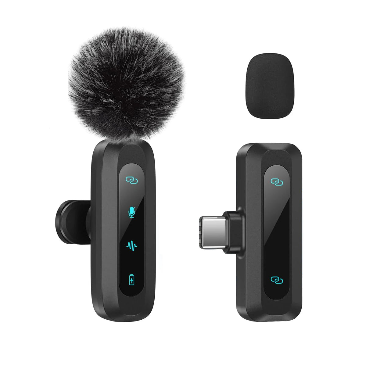 USB-C Wireless Lavalier Microphone Set