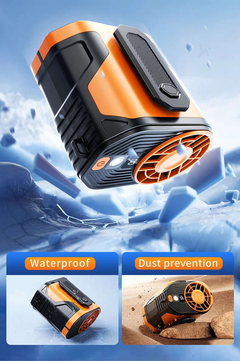 Xiaomi 2025 Waist-hanging Fan High-speed Portable Waist-clip Outdoor Construction Site Cool Down USB Mini Neck-hanging 