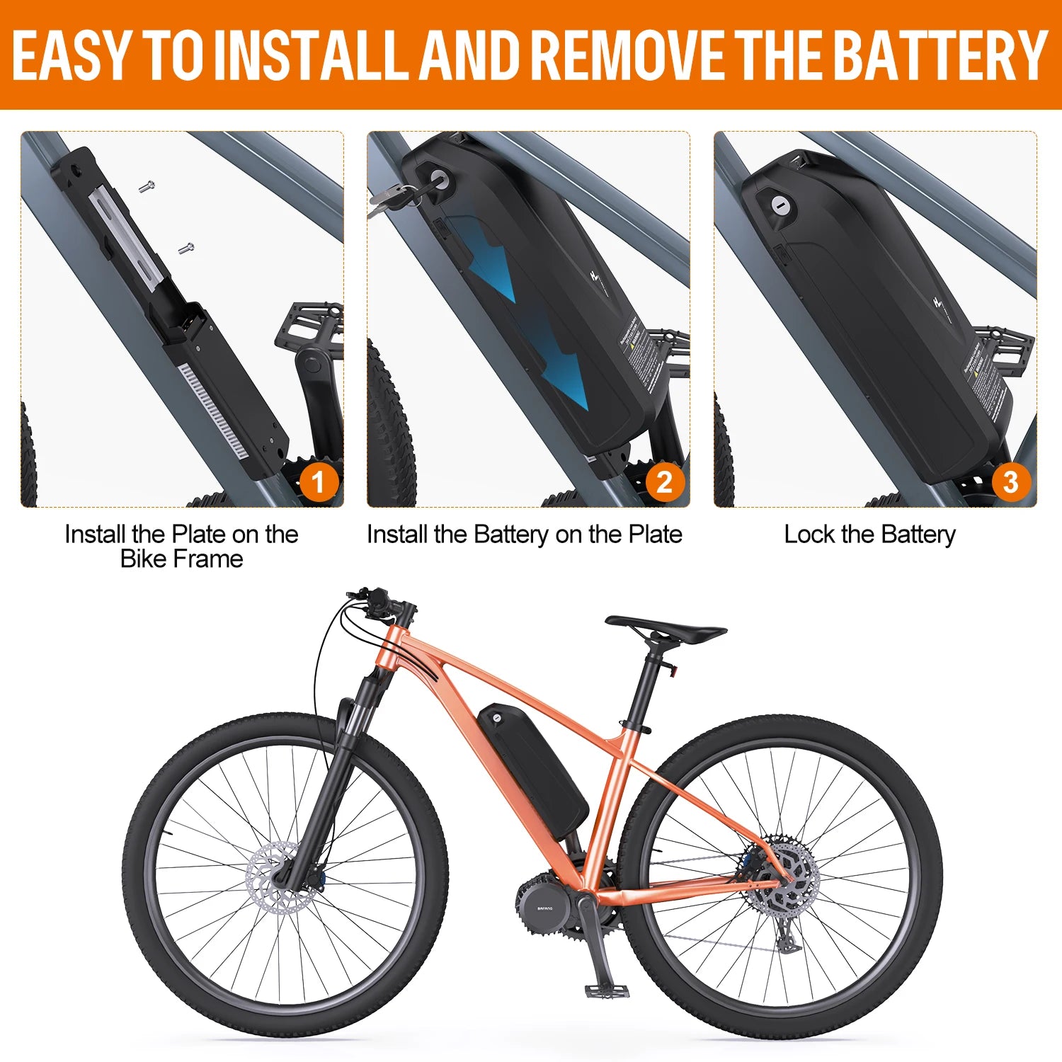 Electric Bicycle Battery Hailong 21700/18650 Pack for Powerful Ebikes