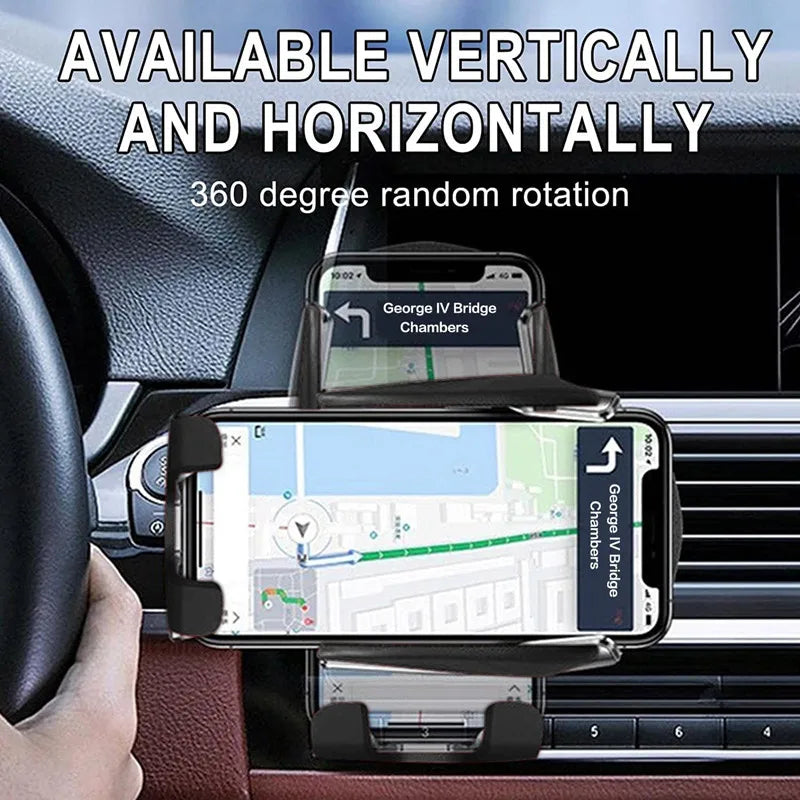 Wireless Car Charging Holder with Automatic Clamps