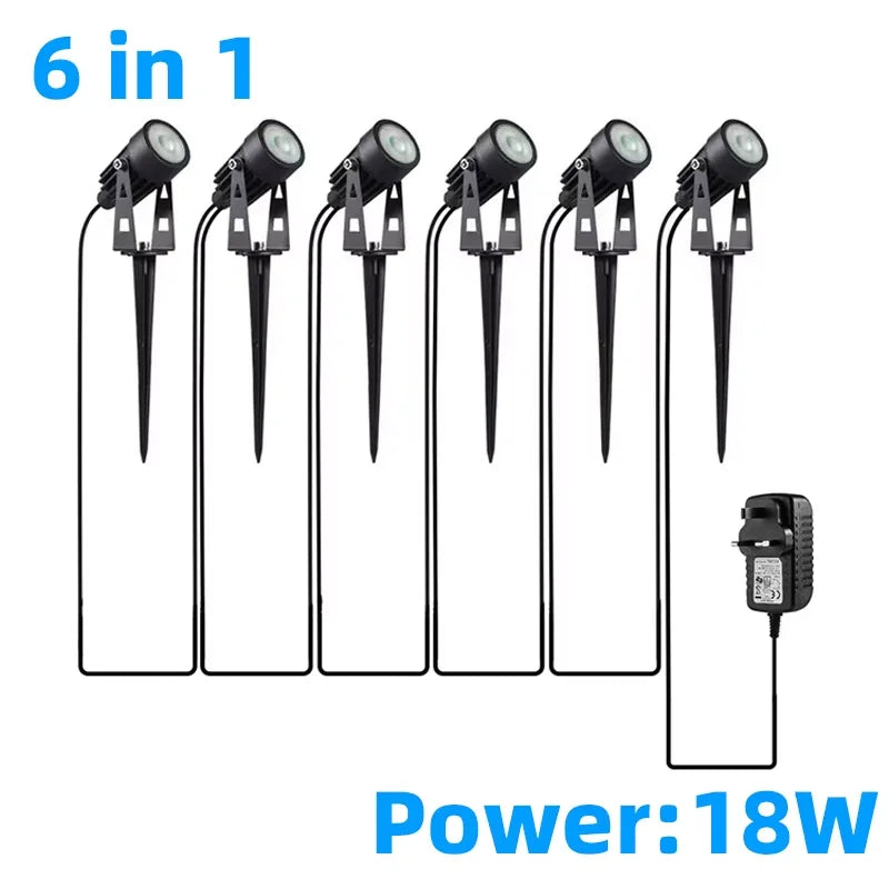 Set vrtnih reflektora s toplim bijelim LED svjetlom, 24 V