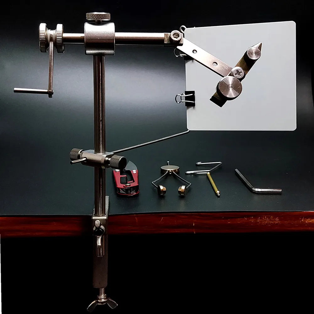 Rotating Fly Tying Vice with Bench Clamp