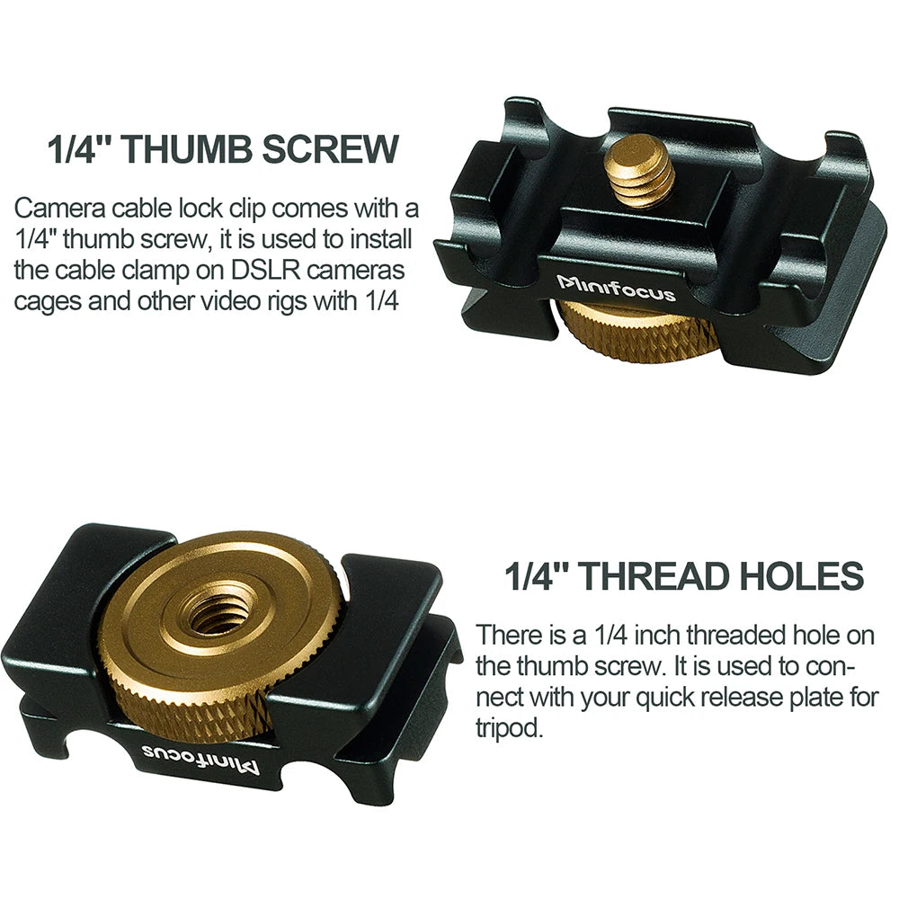 Camera Tether Cable Clamp - Arca-Style Mount