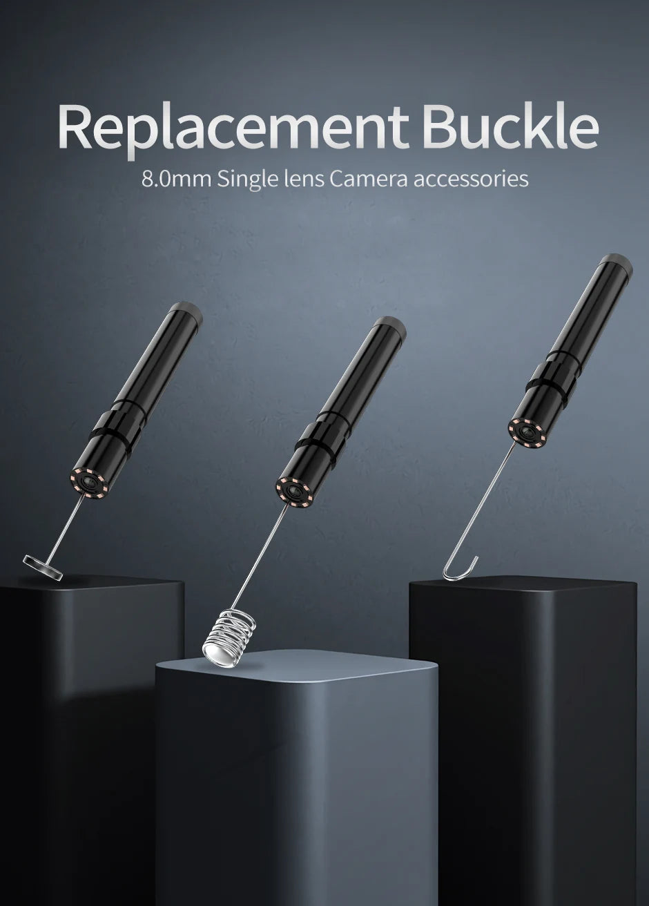 4.3" LCD Endoscope Camera with Light HD 1080P 5.5mm IP67 Waterproof Borescope Camera with 6 Adjustable LED Lights for Sewer Car 