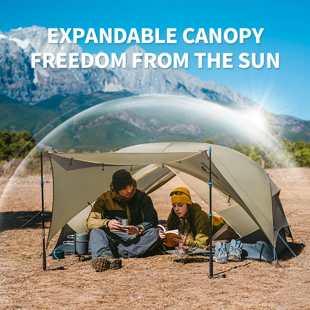 Ultralight 2-Person Waterproof Trekking Tent 20D Nylon 1.8kg
