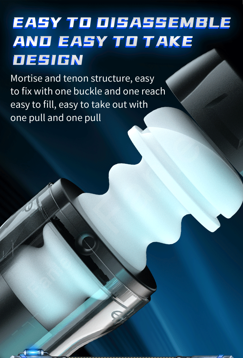 Чоловіча мастурбаційна чаша телескопічний нагрітий мастурбатор із присмоктуванням