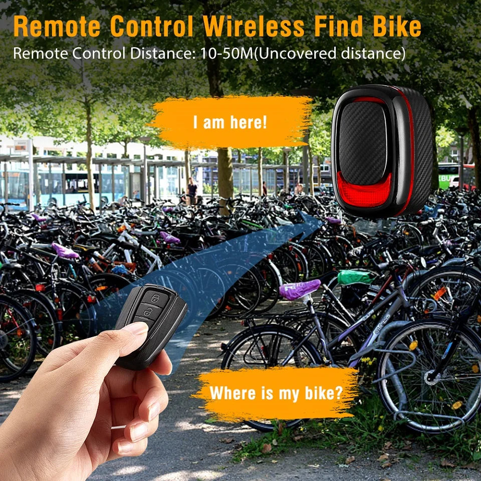 USB Rechargeable Bicycle Alarm Tail Light