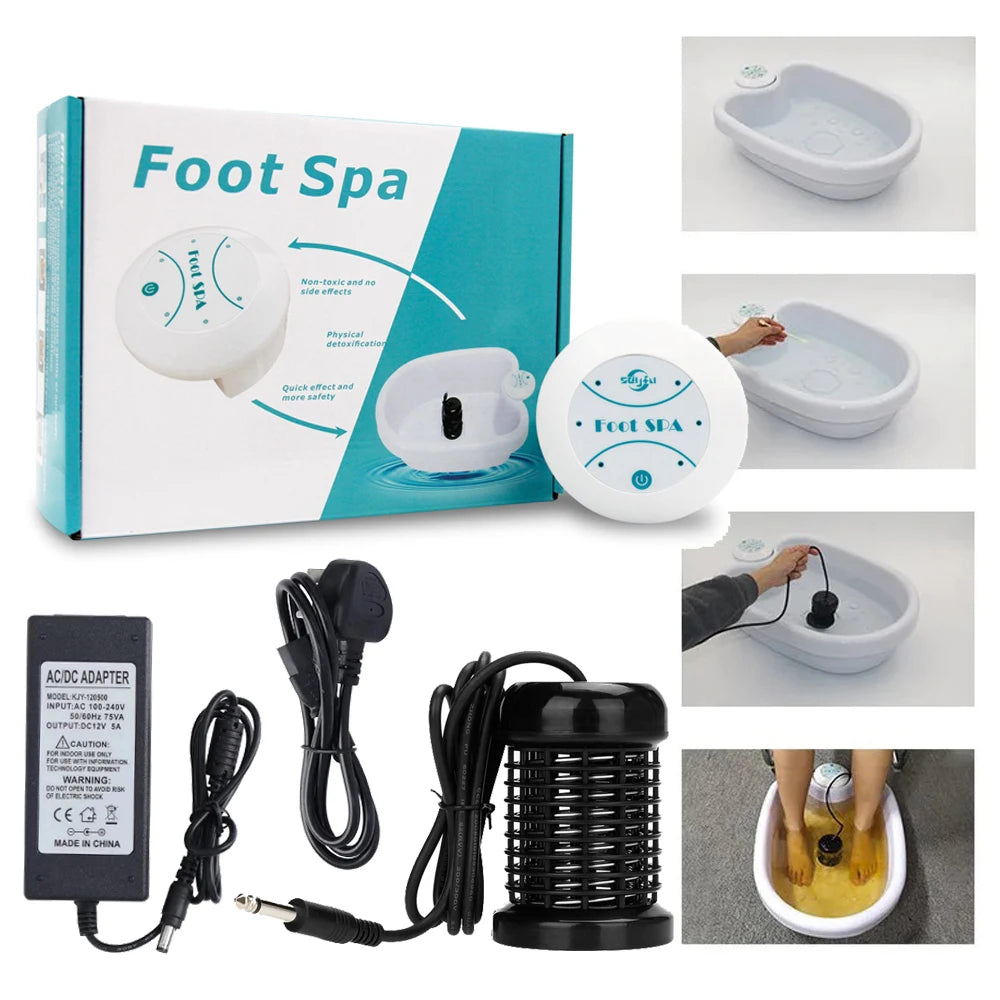 Detox Ionic Foot Spa Bath Machine Massage Foot Ionic Detoxification Relieves Fatigue Promote Good Health And Full For Vitality 