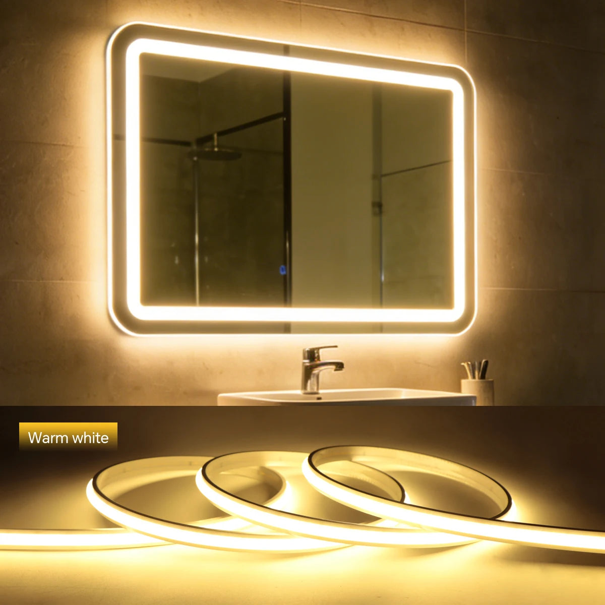 COB LED Strip Light with EU Plug, Cuttable, 1 to 20 m