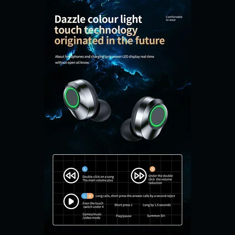 Wireless Earbuds with Microphone and Charging Case
