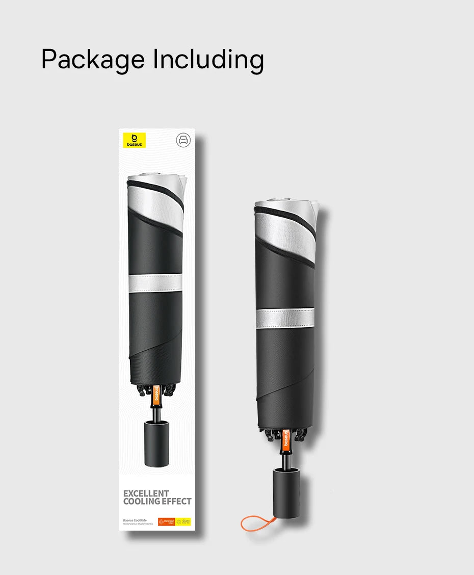 Baseus Car Windshield Sun Shade Umbrella Wider Hemmed Edges Cover Front Window Sunshades Summer Sun Protection Accessories 