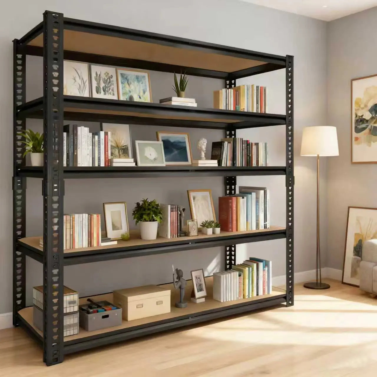 Heavy Duty 3050 LB Garage Storage Rack – 40" Adjustable Steel Shelving
