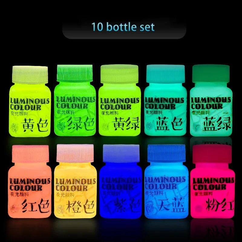 58ML Fluorescent Acrylic Pigment – Glow in the Dark