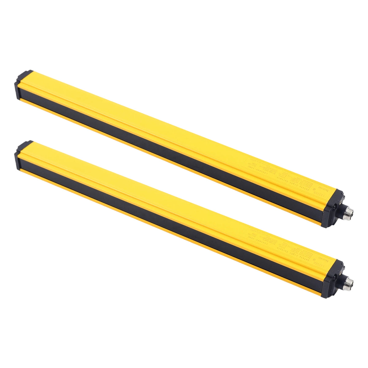 2 db 10 Beam 40MM fényfüggöny szenzor, IP65 biztonsági eszköz 360 mm védelmi magasság és 3 m detekciós távolság, NPN kimenet ipari automatizáláshoz, robotok, gépek (sárga)