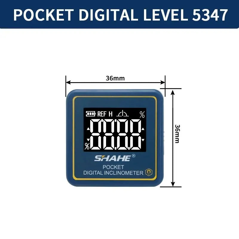 SHAHE Portable Electronics Digital Level Protractor Inclinometer Mini Digital Meter Measurement Angle Leveling Tool