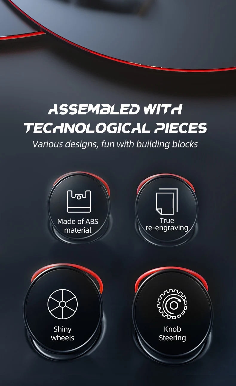 1:8 Race Cars 1770PCS Building Set – Collectible Model Car Kit