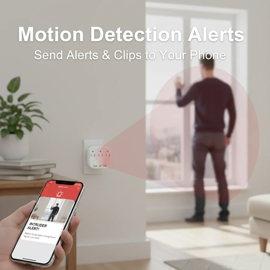 Mini Camera 1080P HD WiFi Remote Viewing, Motion Detection, Recording, Indoor Security Camera, Easy Operation for Home Office