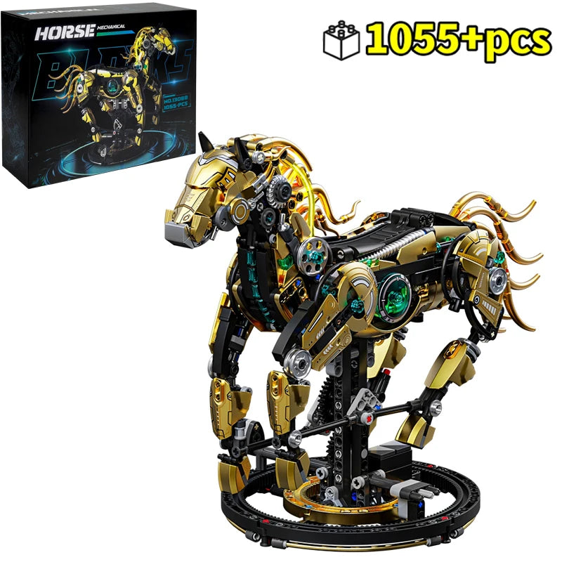 Mechanical Horse Building Kit - 1055 Pieces