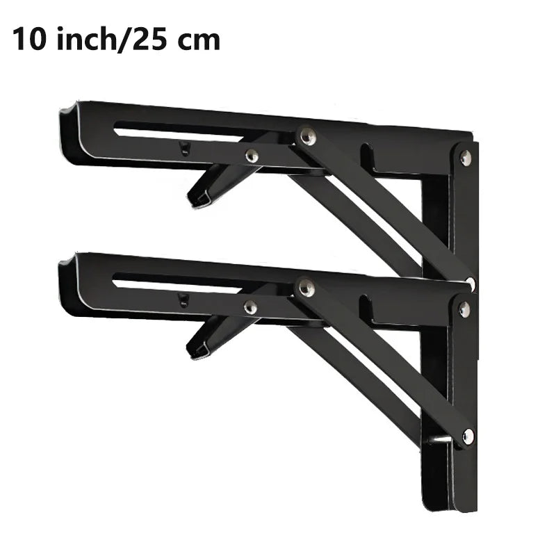 Skladacie oceľové konzoly na policu, pár