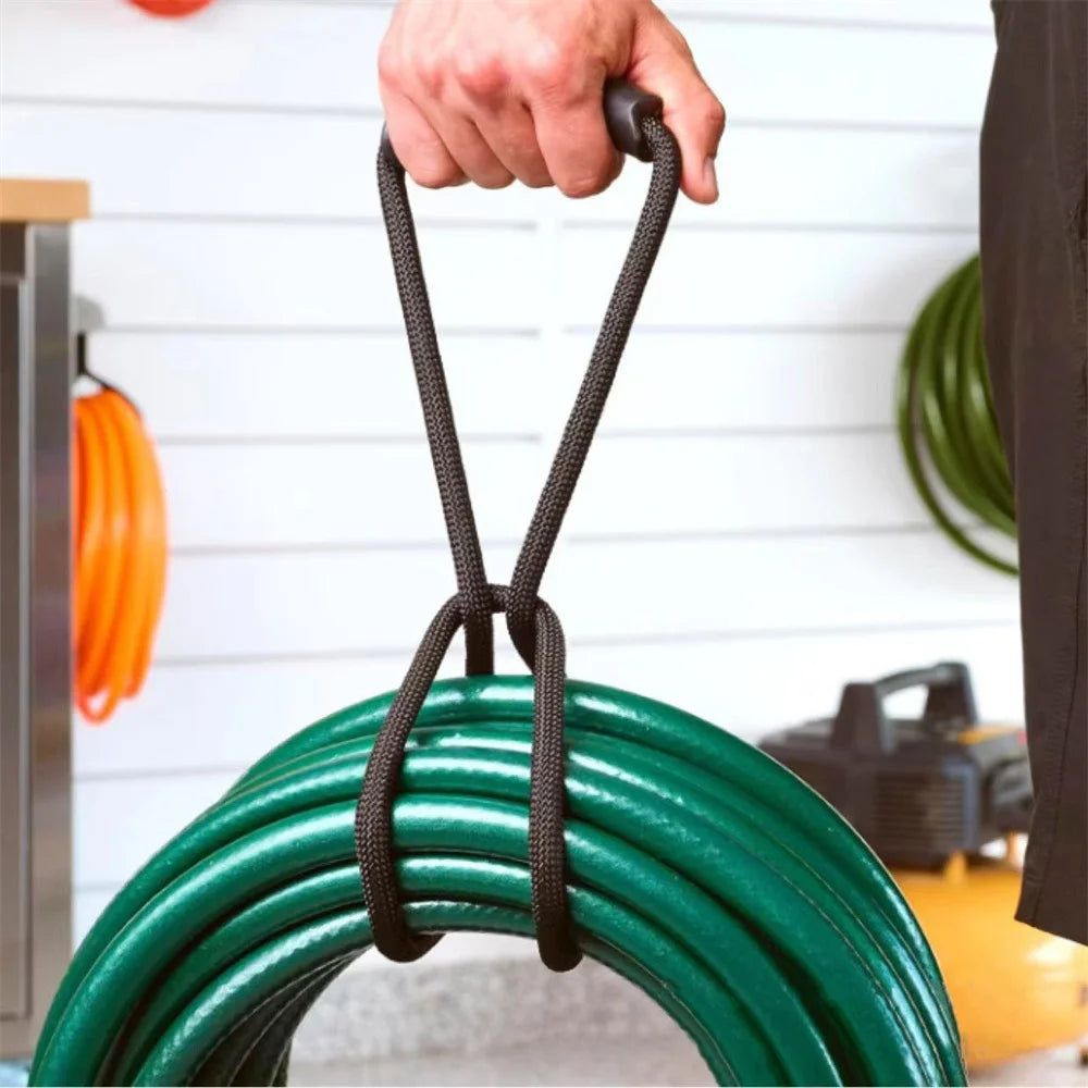 1 pezzo cinghia versatile con manico, organizzatore ideale per tubi, cavi, accessorio multiuso per casa, garage, barca, camper