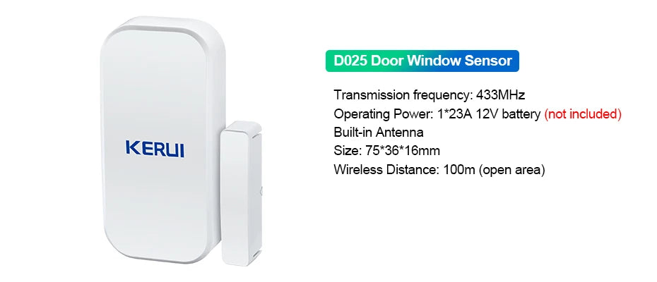 KERUI W181 Wireless WIFI Alarm System Door Sensor Phone APP Remote Control Smart Home Burglar Security Alarm Works with Tuya
