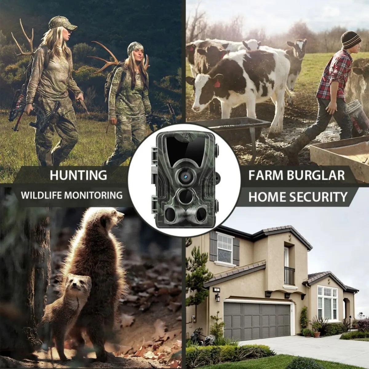 Efficient Hunting Camera PR801A with 120-Degree PIR Sensor: High Resolution, Night Recording, Continuous Photography Spy-shop.com