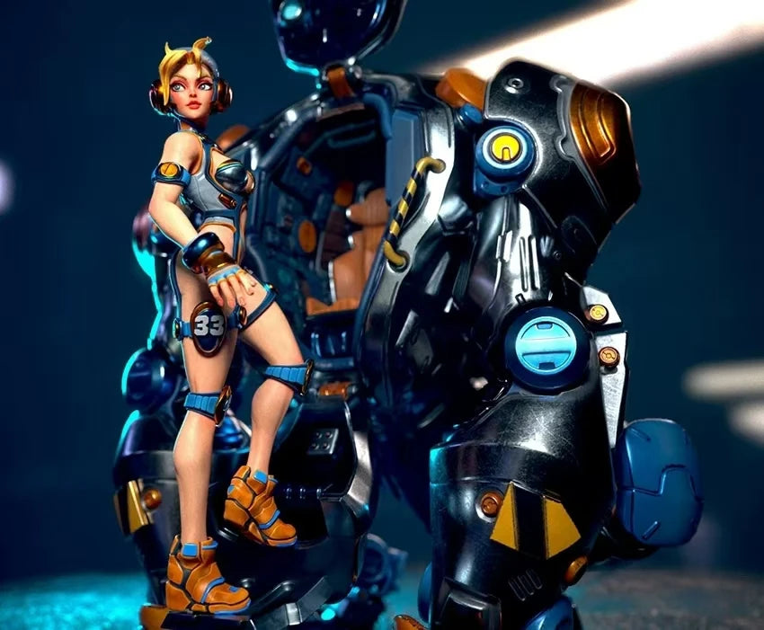Producer Robot and Little Girl Resin Model Kit, 60 mm Scale