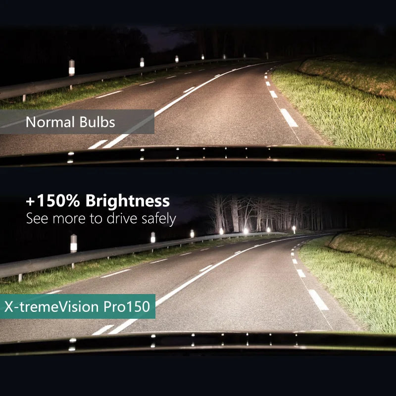 Philips X-tremeVision Pro150 H7 auto halogenska svjetla 12V 55W PX26d +150% svjetlija bijela original ECE lampe više svjetla 12972XVP