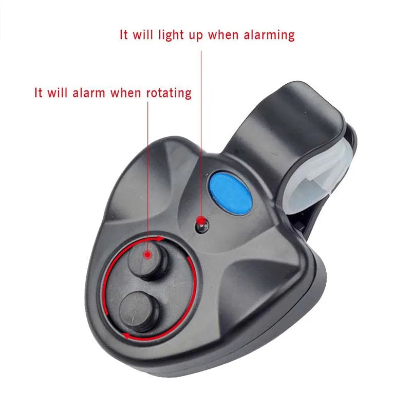 Clip-On Fishing Bite Alarm with LED