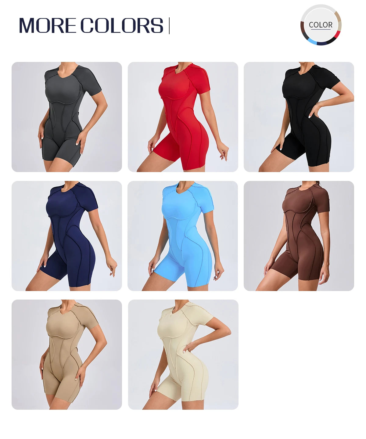 Short Jumpsuit Gym Clothes For Women Sportswear Fitness Overalls Backless Scrunch Booty Yoga Suit Sports Set Outfit 