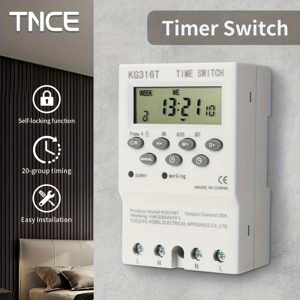 220V Programmable Timer Switch Module