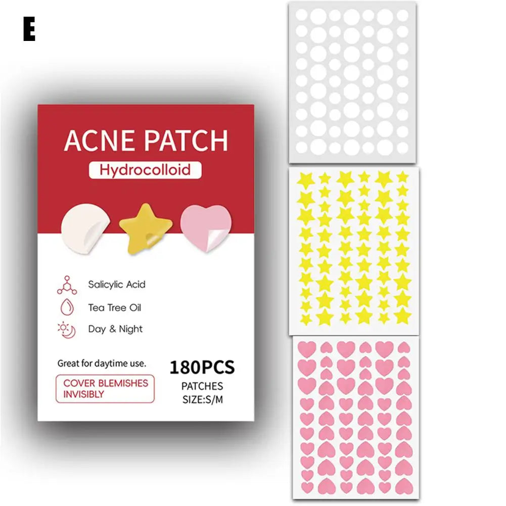 360Pcs Colorful Invisible Pimple Removal Anti-Acne Hydrocolloid Patches Spots Marks Concealer Beauty Makeup Tool Repair Sticker 