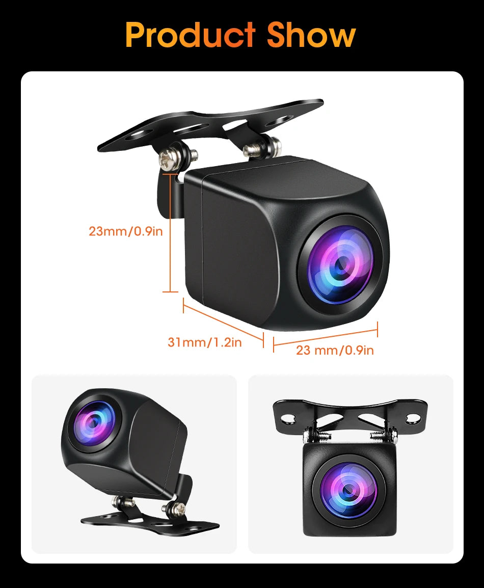 4‑Pin Rear View Backup Camera 1080P Waterproof Night Vision