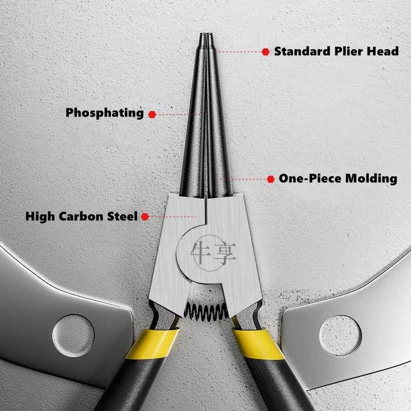 Four-Piece Circlip Pliers Set