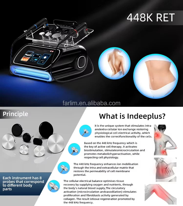 448KHz Circulation Thermal Penetration Beauty Machine